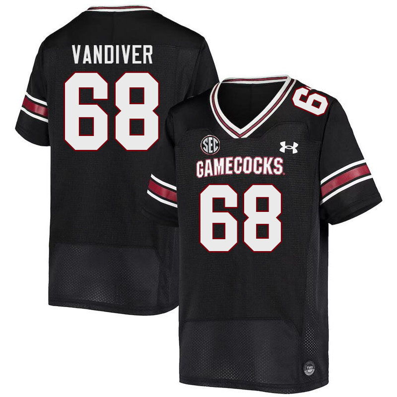 Men #68 Campbell Vandiver South Carolina Gamecocks 2023 College Football Jerseys Stitched-Black